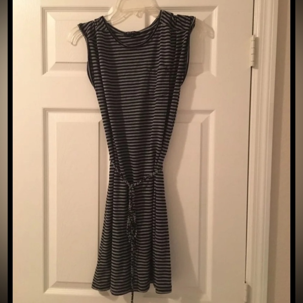 5/$25 Just Love Y2K Skater Dress dress striped cap sleeves Medium